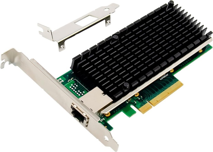 Productafbeelding InLine 10 Gigabit netwerkkaart, 1x RJ45 10Gb/s, PCIe x8, incl. beugel voor laagprofiel slot (PCIe)