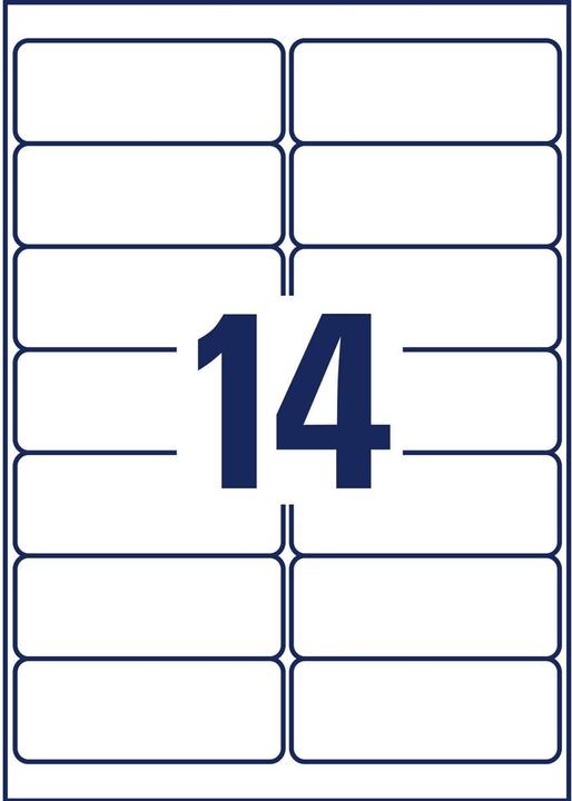 Actual product image Avery ZF LFL label 99.1x38.1mm UW