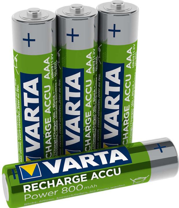 Image du produit Varta Recharger Accu Power (4 pcs, AAA, 800 mAh)