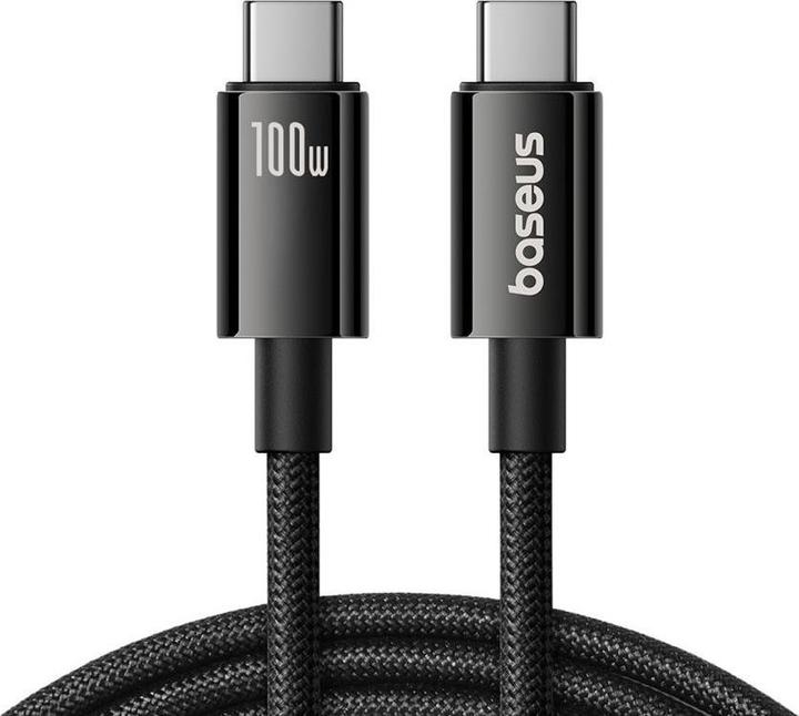 Produktbild Baseus Tungsten Gold USB-C 3.2 / USB-C 3.2 cable 100W 4K 60Hz 1.5m - black (1.50 m, USB 3.2, 100 W)