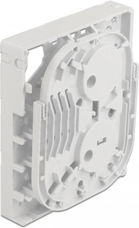 Actual product image Delock FO wall mount junction box for 4 x SC Simplex or LC Duplex white (Splice box)