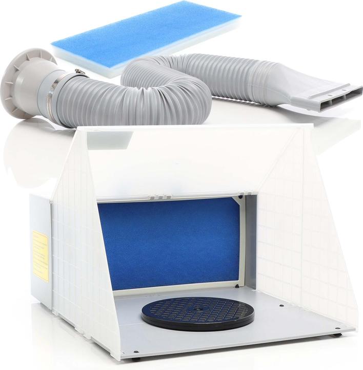 Produktbild Wiltec Komplett Set Airbrush Absauganlage 4m³/min 52dB Absaugung Farbe Farbnebel