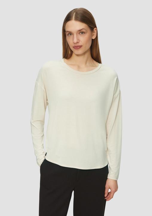 Produktbild S.Oliver T-Shirt Longsleeve mit überschnittenen Schultern und abgerundetem Saum (38)