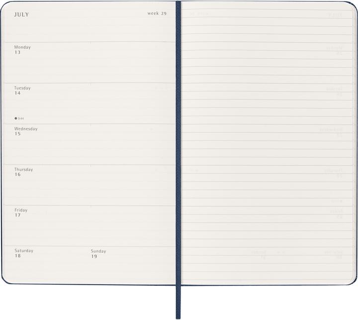 Image du produit Moleskine Agenda commercial Weekly (13 x 21 cm, Anglais)