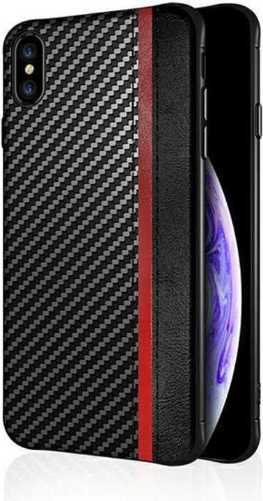 Produktbild König Design Handyhülle für Samsung Galaxy M21 Case Cover Schale Carbon Optik Bumper Schwarz (Samsung Galaxy M21)