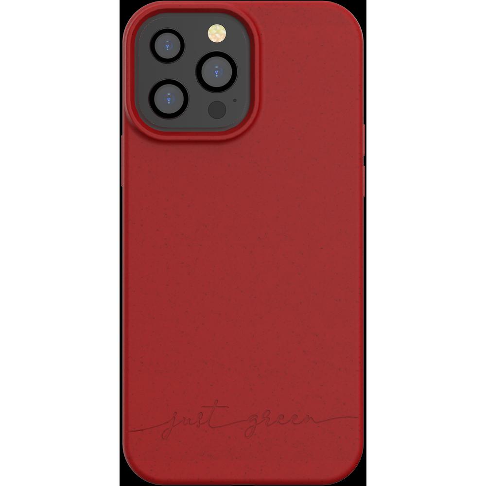 Just Green Bio Case (Apple iPhone 13 Pro Max), Smartphone Hülle, Rot