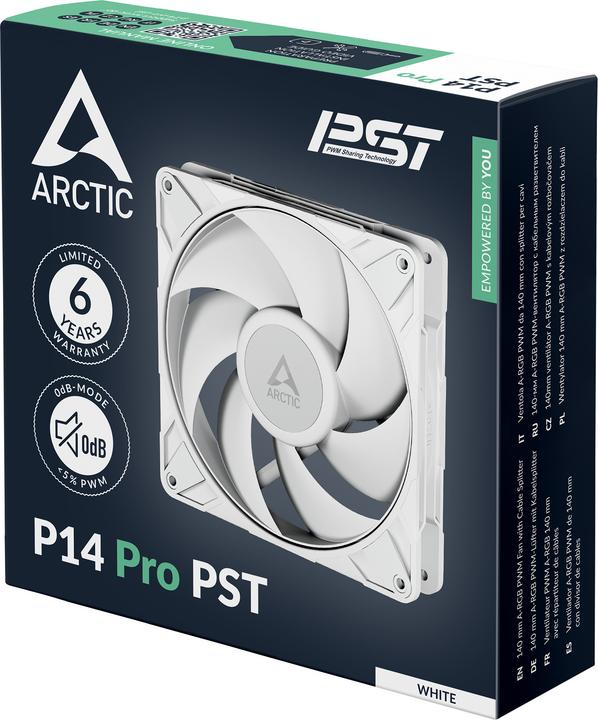 Actual product image Arctic Lüfter 140*140*27 P14 Pro PST (White) (140 mm, 1x)