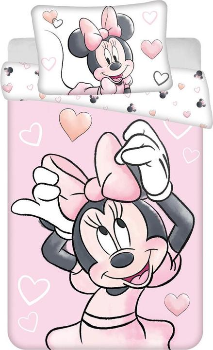 Produktbild Jerry Fabrics Bettwäsche Minnie Blush Pink baby 100x135, 40x60 cm (100 x 135 cm, 40 x 60 cm)