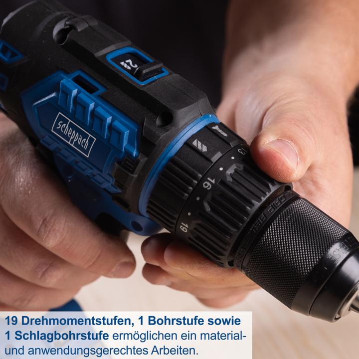 Actual product image Scheppach Battery-powered impact drill BC-CD60-X (DIY)