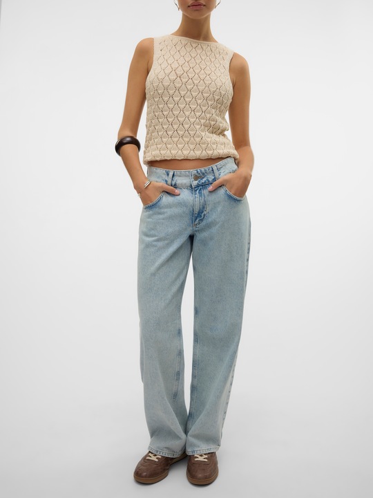 Produktbild Vero Moda VMRANCY Mid Rise Weiter Beinschnitt Jeans Weit geschnitten (W31/L32)
