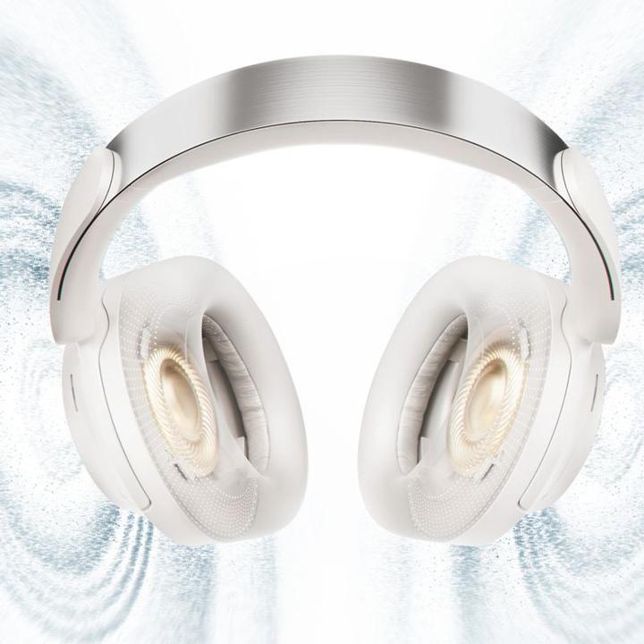 Produktbild QCY H3S Kabelloser On-Ear-Kopfhörer mit LDAC und ANC-Geräuschunterdrückung – Weiss (ANC, Kabelgebunden, Kabellos)
