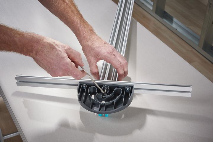 Actual product image wolfcraft 1 T-rail with parallel cutter