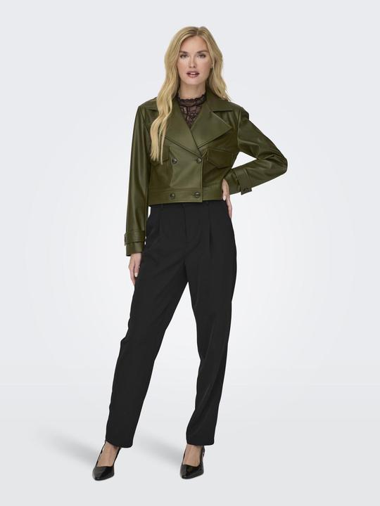 Produktbild Only Fly-Away Kragen Jacke Kunstlederjacke (XL)