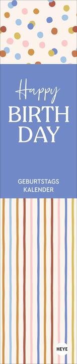 Design birthday calendar long planner mini (Hardcover, German)