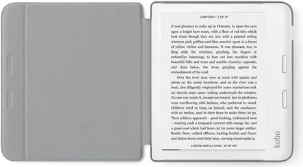 Actual product image Kobo N418-AC-GY-O-PU E-book Reader Protective Cover (7 Inch) Folio (Libra 2)