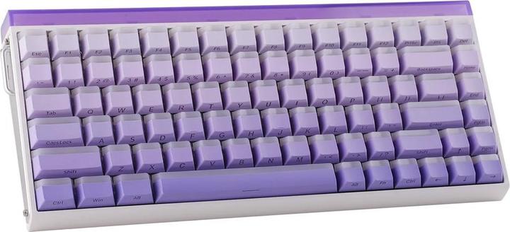 Produktbild Aula Gasket-Tastatur HERO84 HE Weiss+Lila+Farbverlauf+LIGHT JadeKing-Schalter RGB (DE, Kabelgebunden)
