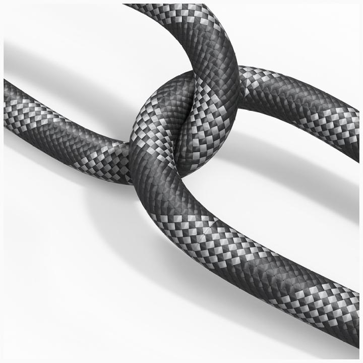 Produktbild Usams Smycz do telefonu z kablem do ładowania SJ745 60W USB-C do USB-C 1.2m czarny (1.20 m, USB 3.2 Gen 1, 60 W)