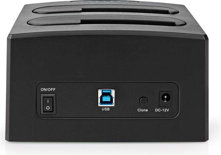 Actual product image Nedis Hard Drive Docking Station | USB 3.2 Gen1 | USB Type-A | 2 Hard Drives | 2.5 / 3.5 " | USB 3.2