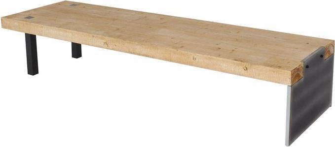 Produktbild Mendler Lowboard HWC-L75, Industrial Massiv-Holz MVG-zertifiziert 40x200x60cm, natur