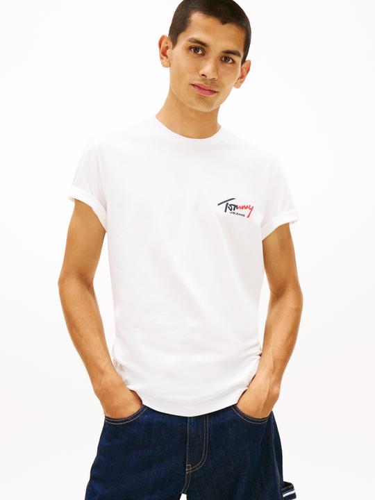 Productafbeelding Tommy Jeans Tjm Slim Sign Chest Ss Tee Ext (L)