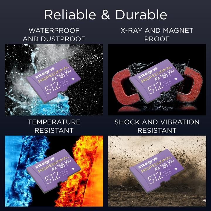 Produktbild SDXC Micro 512 GB U3 V30 A2 (512 GB, microSD, U3, UHS-I)