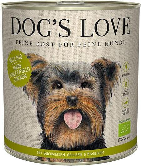 Image du produit Dog's love Poulet BIO, sarrasin, céleri et basilic (Adulte, 6 pcs, 800 g)