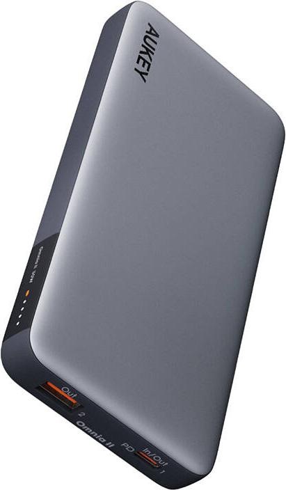 Aukey Banque d'alimentation PB-Y41, 10000mAh, 30W (gris) (10000 mAh, 30 W, 37 Wh)