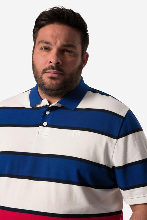 Produktbild Men+ Poloshirt, Halbarm, Ringel, Piqué Bauchfit (7XL)