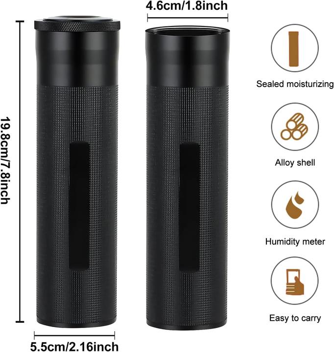 Actual product image Bordeag Zigarren Humidor Etui mit Hygrometer
