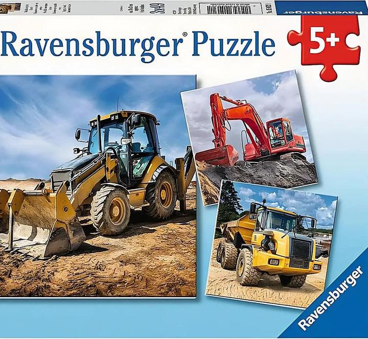 Actual product image Ravensburger Construction machinery at work puzzle (49 pieces)