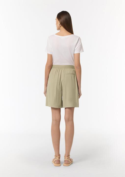 Produktbild Comma Hose Weite Bermuda aus fliessendem Viskosetwill (36)