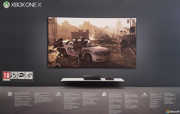 Actual product image Microsoft Xbox One X