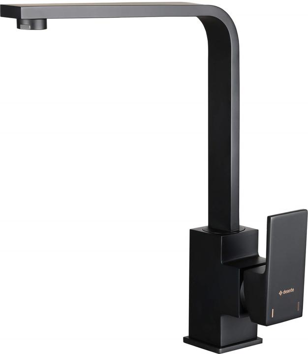 Actual product image Deante Kitchen Tap With Rectangular Spout Black Anemone