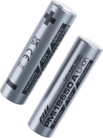 Actual product image PMI Gear 18650 battery x2 (2 pcs., 18650, 3200 mAh)
