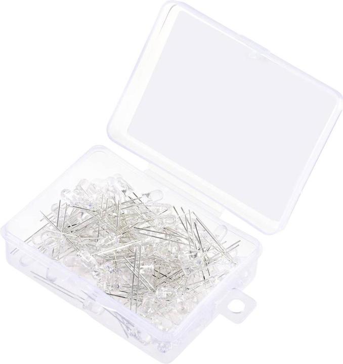 Tru Components LED wired Neutral white Round Clear 19000 mcd 30 ° 20 mA 2.7 V