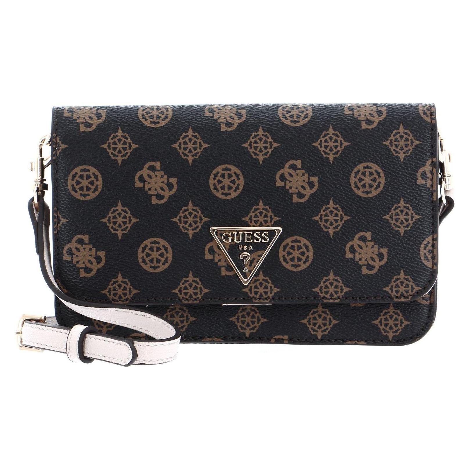 Guess, Damen, Handtasche, Noelle Xbody Flap Organizer, Braun