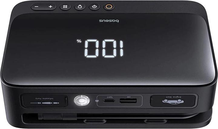 Produktbild Baseus Super Energy Car Jump Starter, 600A czarny (600 A, 3000 mAh)