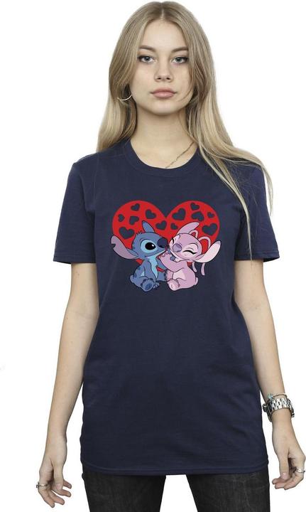 Immagine prodotto Disney Lilo & Stitch Hearts Maglietta Ampia Donna (L)