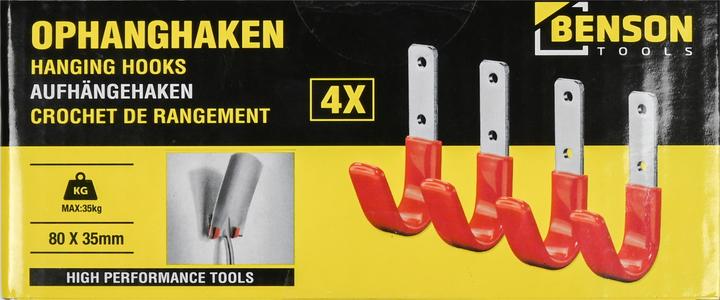 Actual product image Benson Hanging hooks 8 x 3.5 cm 4 pieces