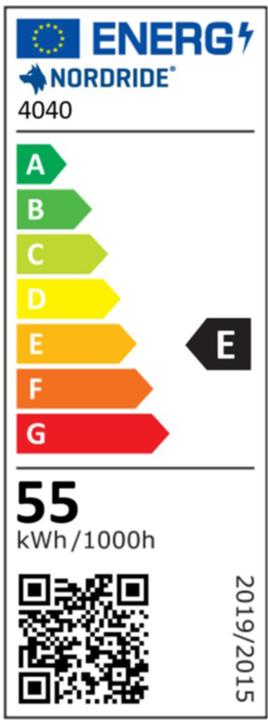Energie-Label Nordride Scheinwerfer VISION 360 40W 6000K 4000 lm (4000 lm, IP54)