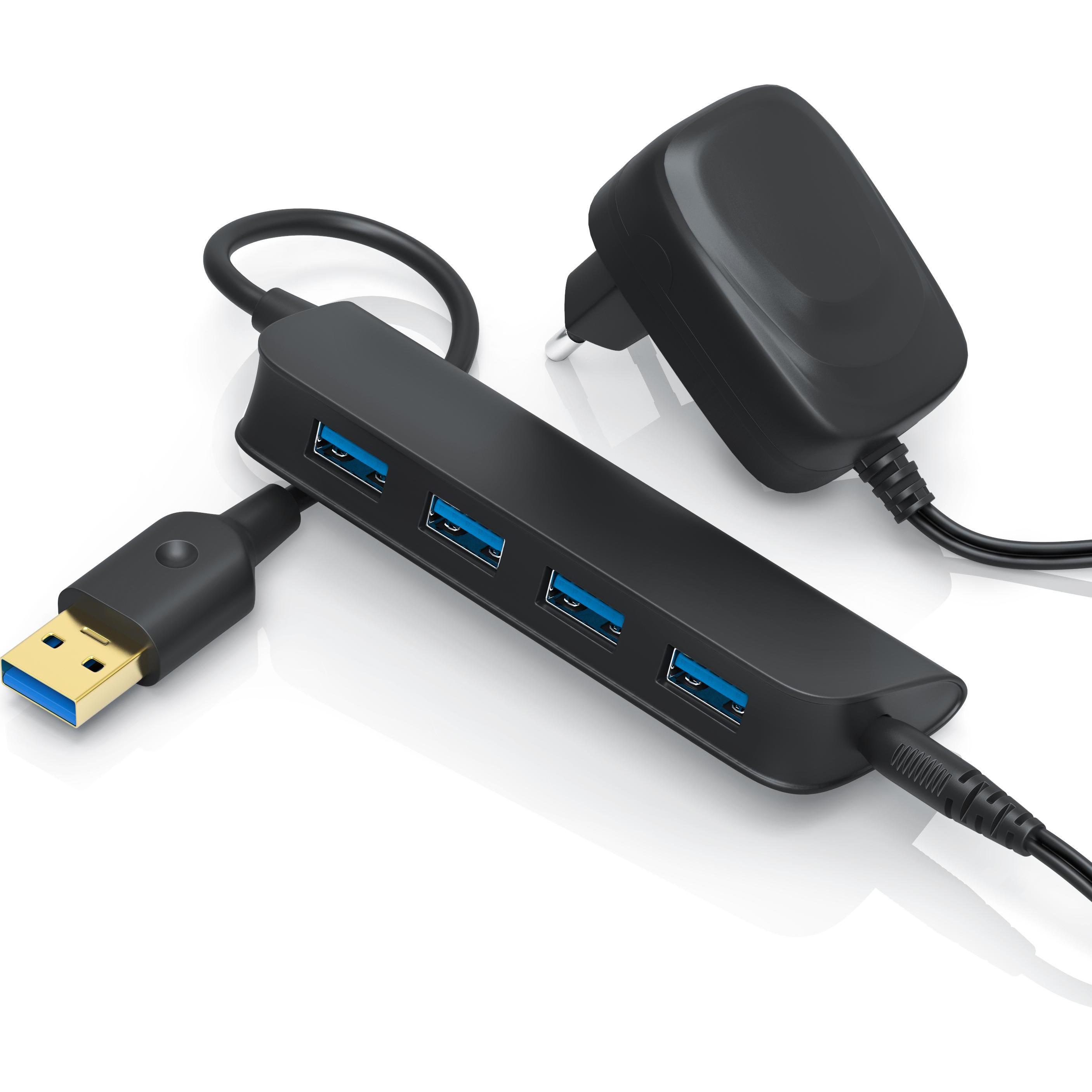 Primewire Super Speed (USB-A, 4 Ports), Dockingstation + USB Hub, Schwarz