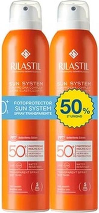 Immagine prodotto Rilastil Sun System Dry Touch Spray Spf 50 2x200ml (Spray solare, SPF 50, 200 ml)