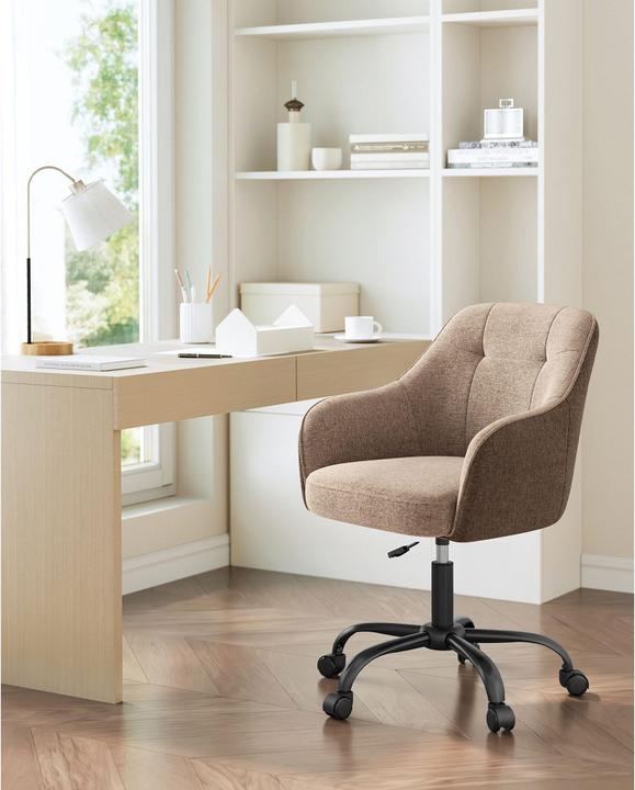 Produktbild Songmics Bürostuhl mit Fusskreuz, Braun, Produkttyp: Bürostuhl