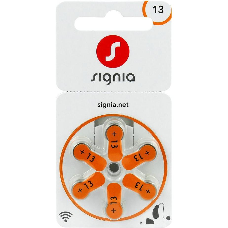 Signia 13 6BL (Hörgerätebatterien) PR48, Batterie + pile