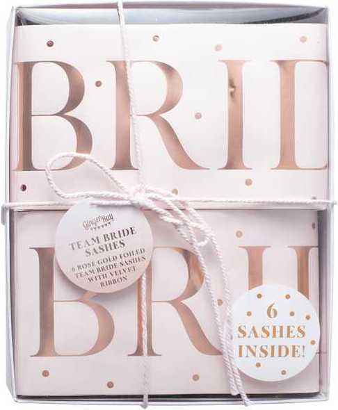 Image du produit Ginger Ray Écharpe Team Bride or rose (6 pcs)
