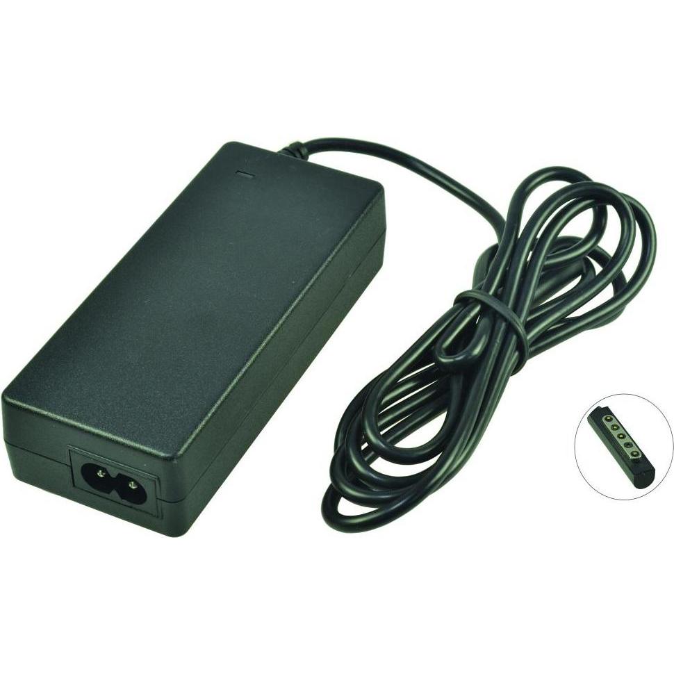 2-Power AC Adapter 12V 3.6A 45W includes power cable (45 W), Notebook Netzteil, Schwarz