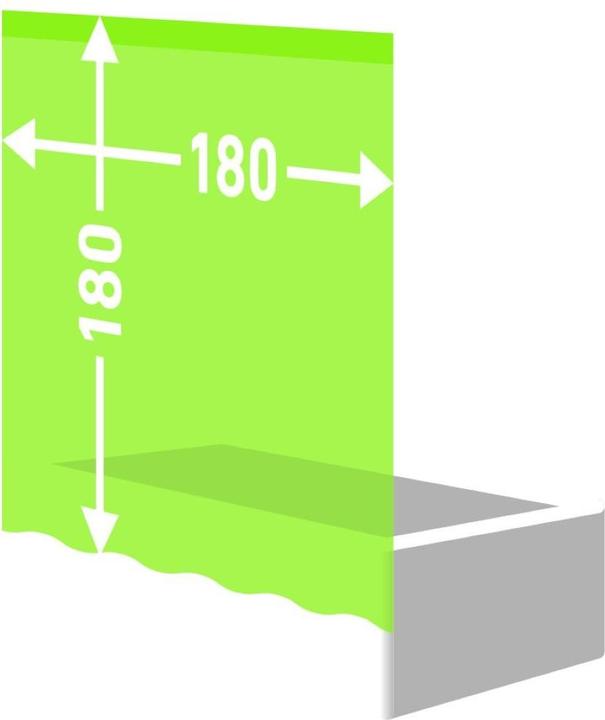 Actual product image Diaqua Shower curtain textile Basic - coral (180 x 180 cm)