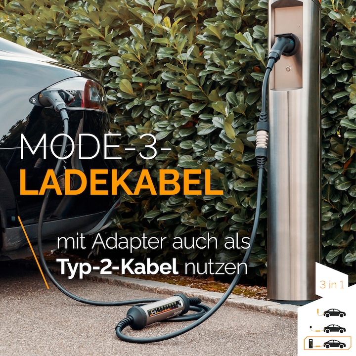 Produktbild Juice Technology Juice Booster 2 EU Traveller Set (Typ 2, 22 kW, 32 A, CEE32 rot, CEE16 rot, CEE16 blau, CEE 7/7)