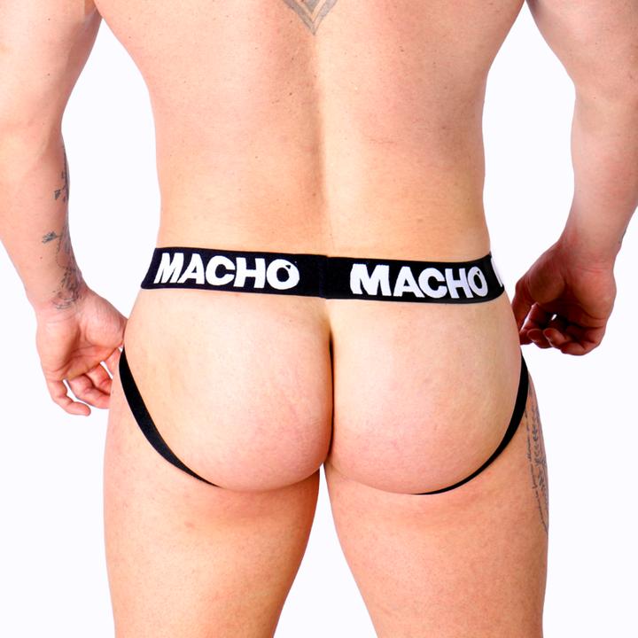 Actual product image Macho Underwear Macho - Mx25nc Jock Black Leather S (S)