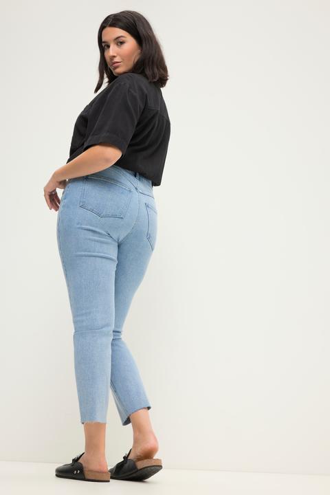 Immagine prodotto Studio Untold Mom jeans con taglio a vita alta, righe di applicazioni brillanti e cinque tasche (50)